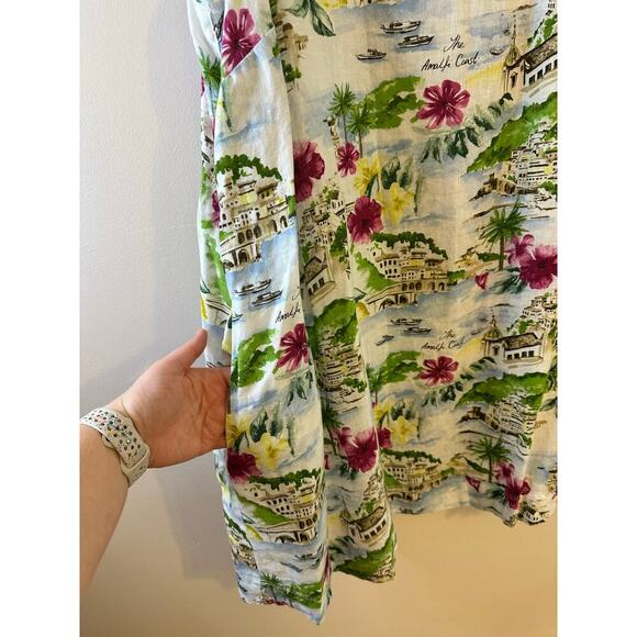 Cynthia Rowley Womens Amalfi Coast 100% Linen Sleeveless Shift Dress Plus 3X - Picture 7 of 8